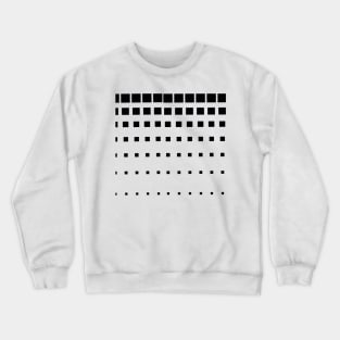 Increasing and decreasing square pattern. Crewneck Sweatshirt